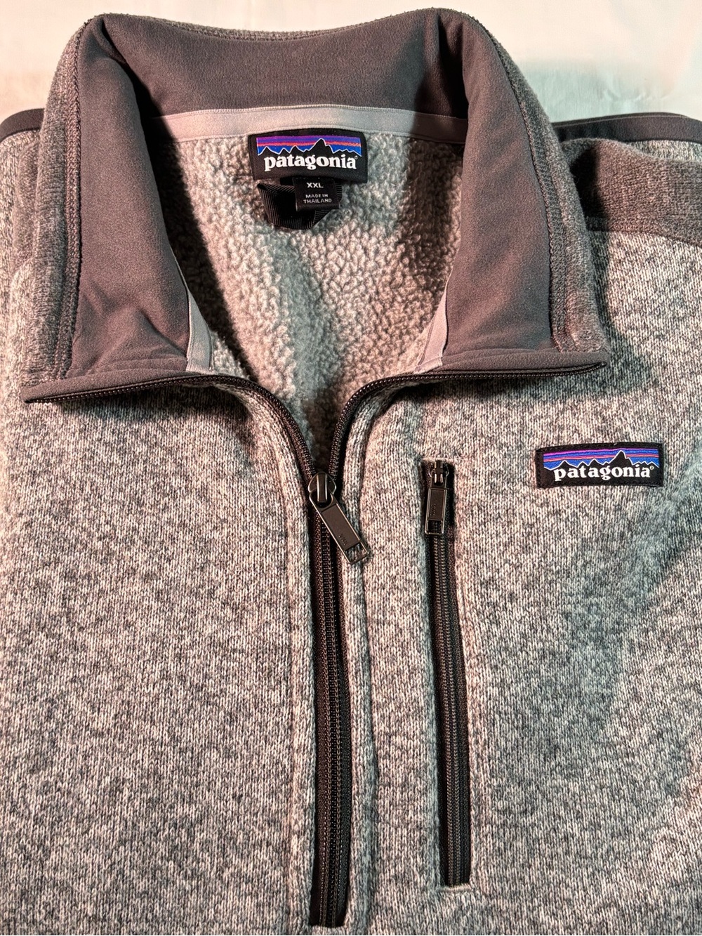 Patagonia Men's Gray Fleece PulloPatagonia Men's Gray Fleece Pullover Jacket XXL